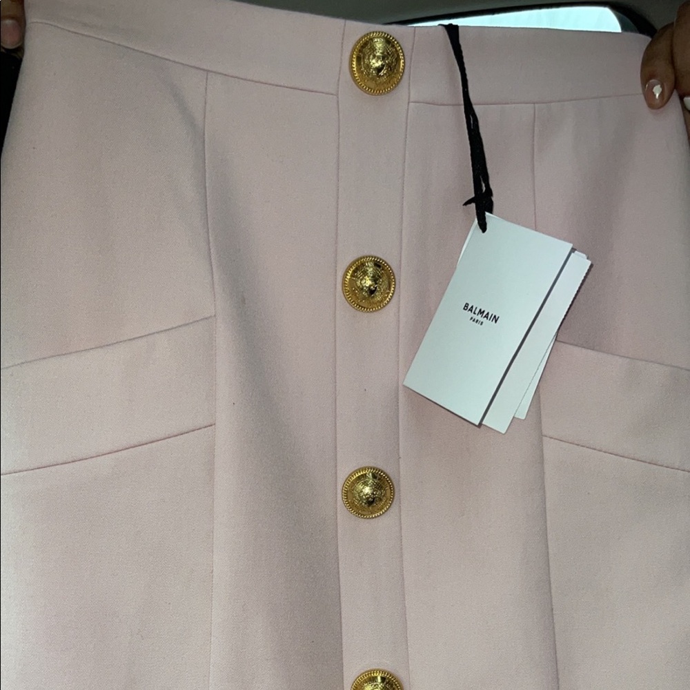 Pink balmain highwaist skirt size 36